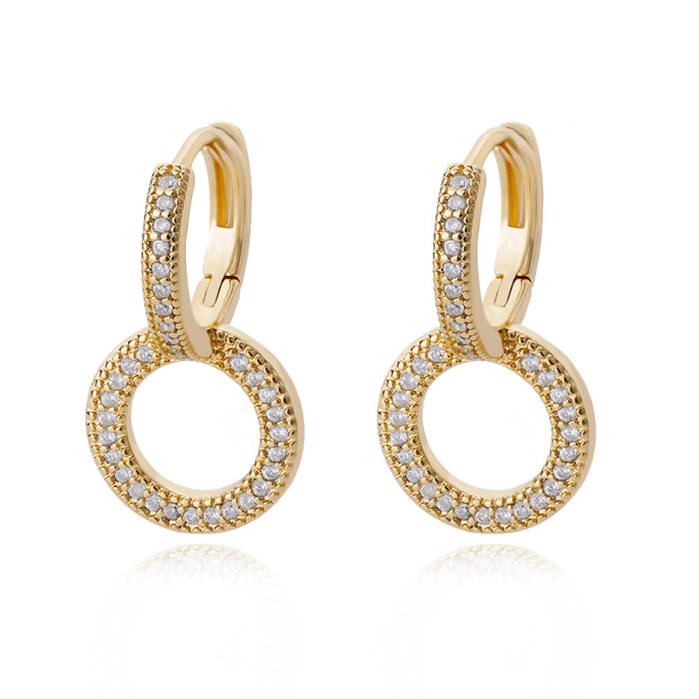 elegante diamant oorringetjes