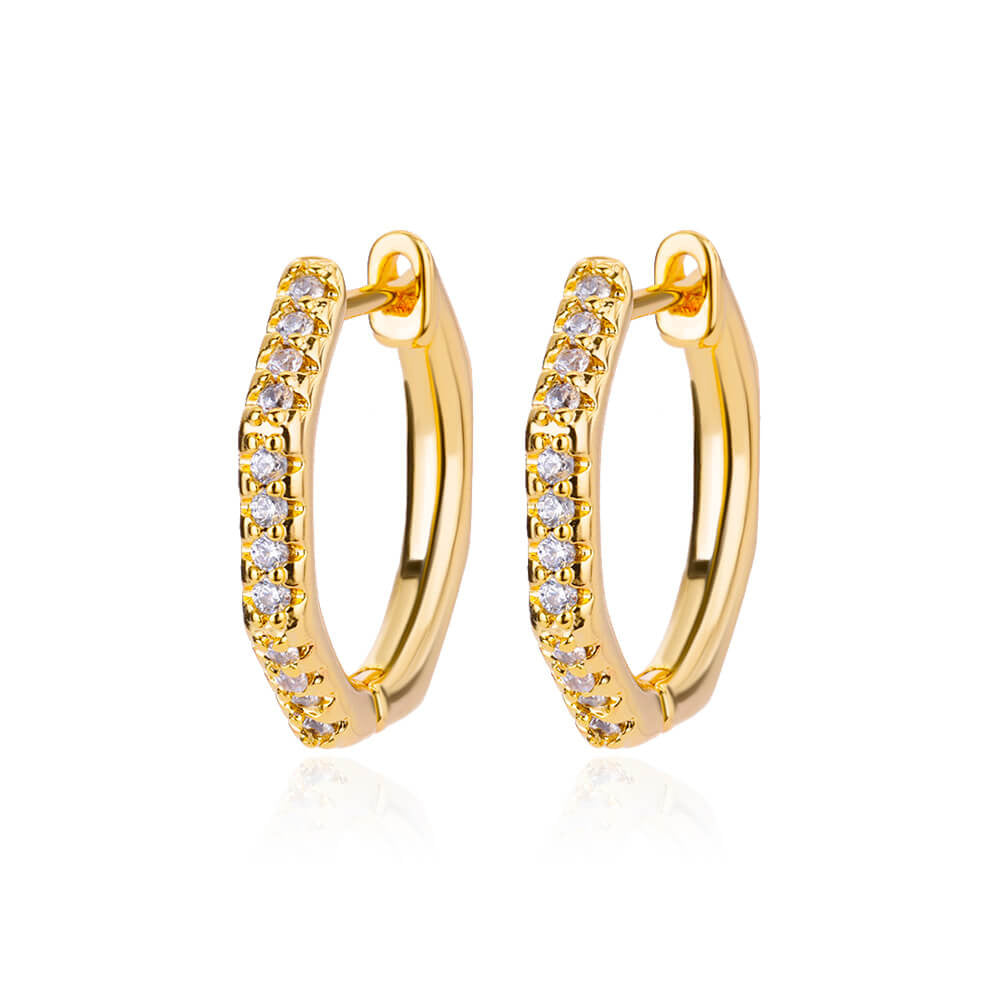 elegante diamant oorringetjes