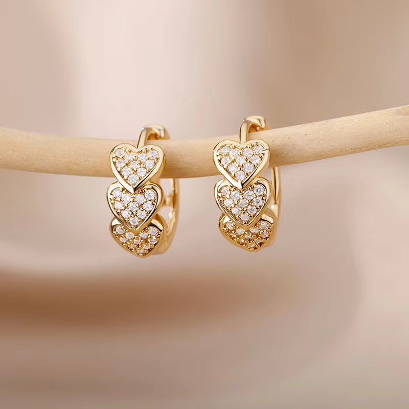 elegante diamant oorringetjes