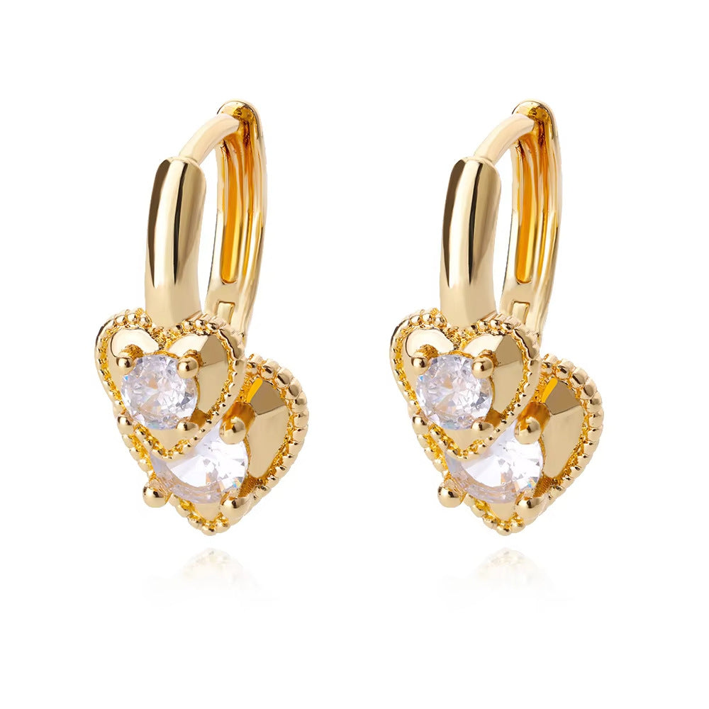 elegante diamant oorringetjes