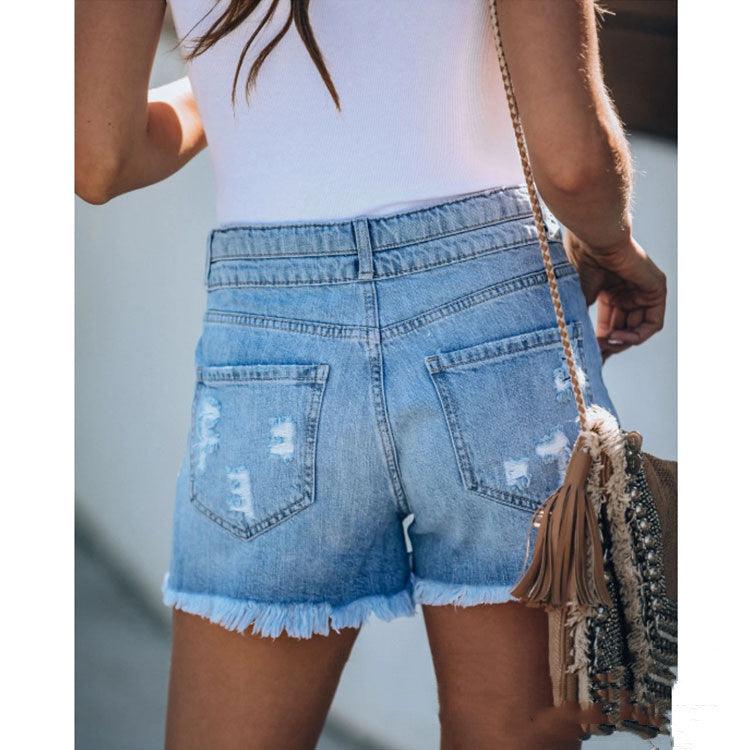 denim shorts