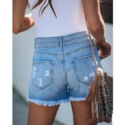 denim shorts