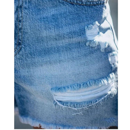 denim shorts