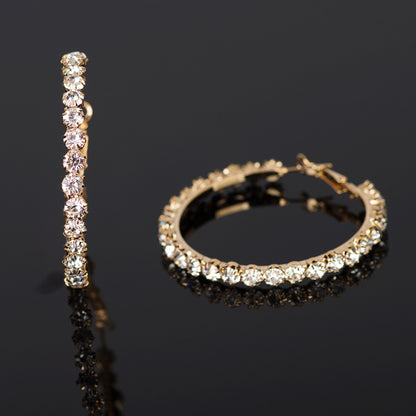 diamanten oorbellen goud/zilver