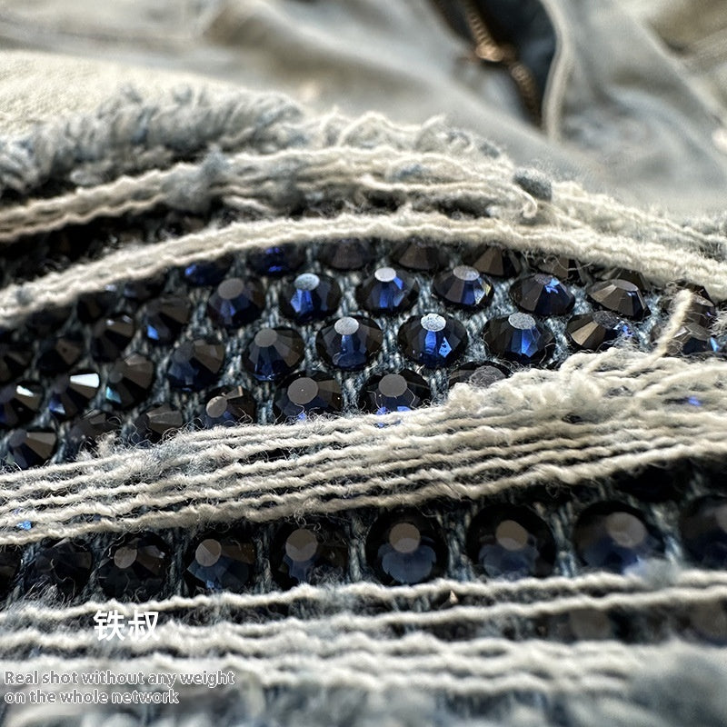Blue Diamond Ripped Jeans