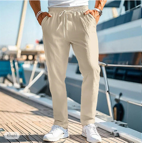elastische heren broek
