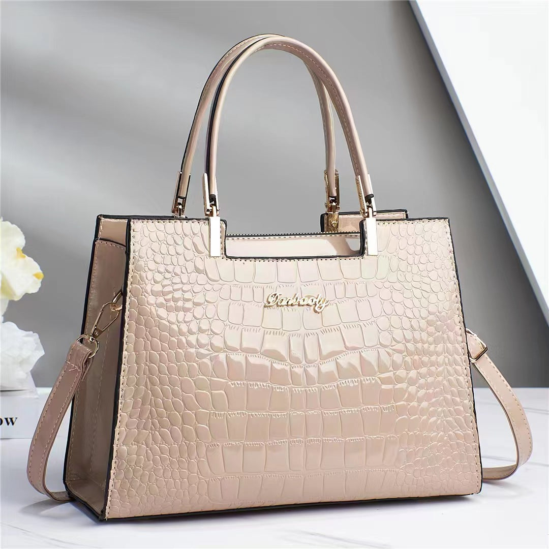krokodil patroon elegante dames tas