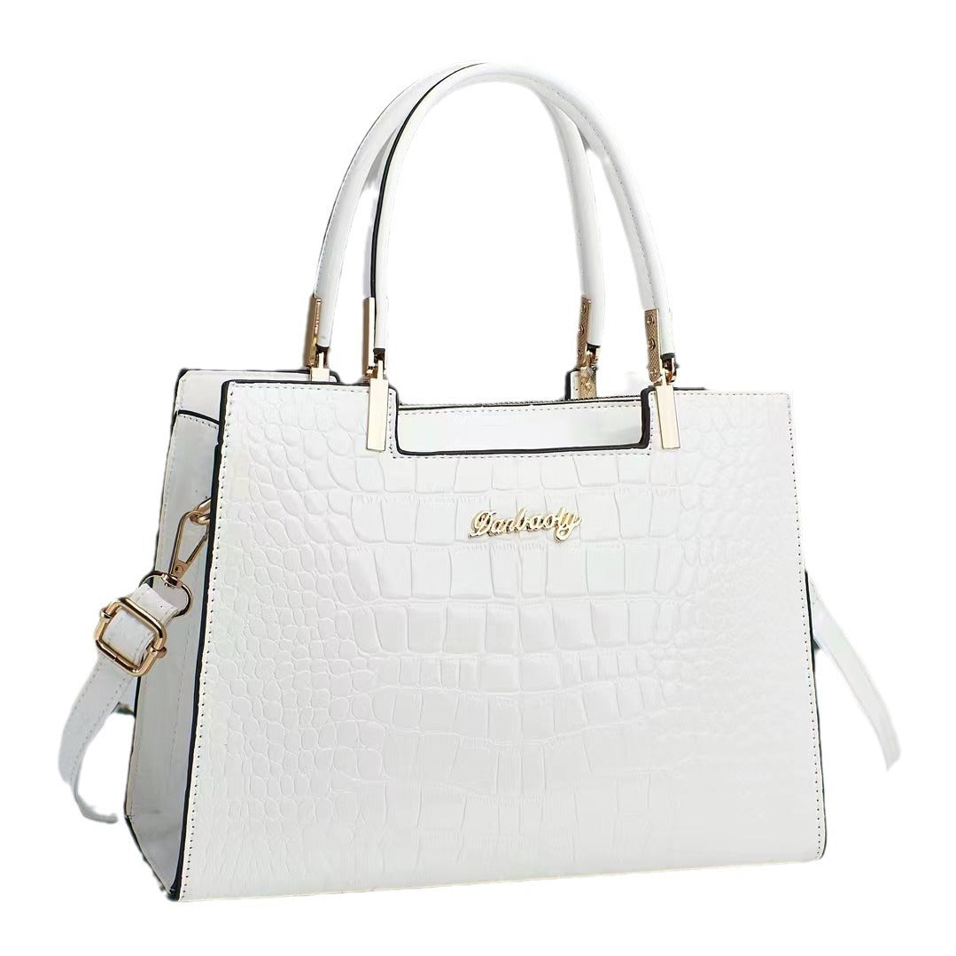 krokodil patroon elegante dames tas