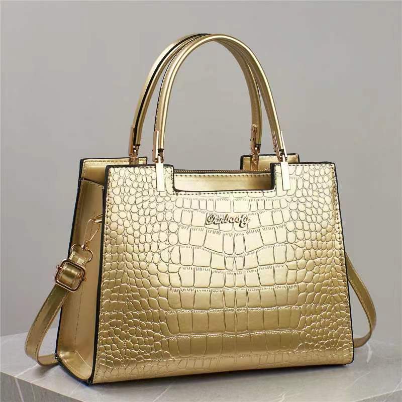 krokodil patroon elegante dames tas