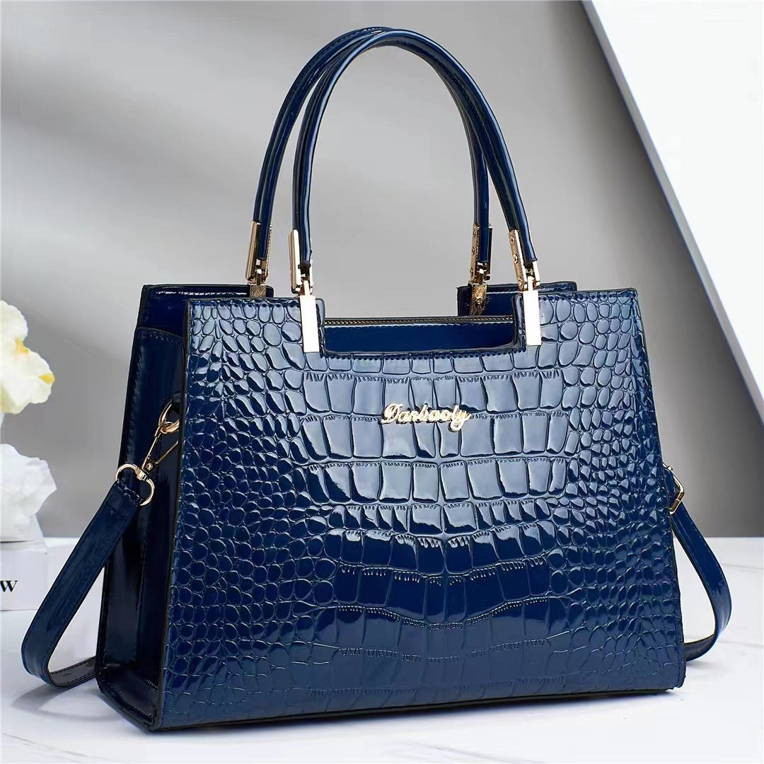 krokodil patroon elegante dames tas