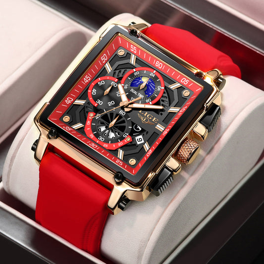 square quartz horloge