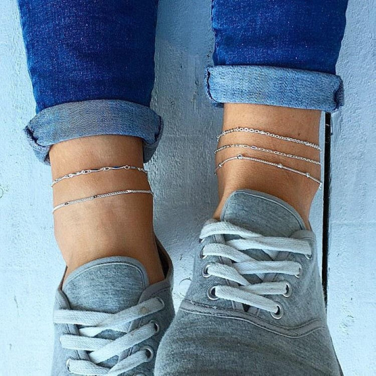 5 delige style enkelbandje