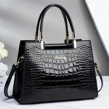 krokodil patroon elegante dames tas